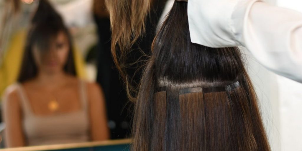 Tape hair extensions 1024x512 - Pros And Cons Of Hair Extensions: Hair Extensions Types Overview