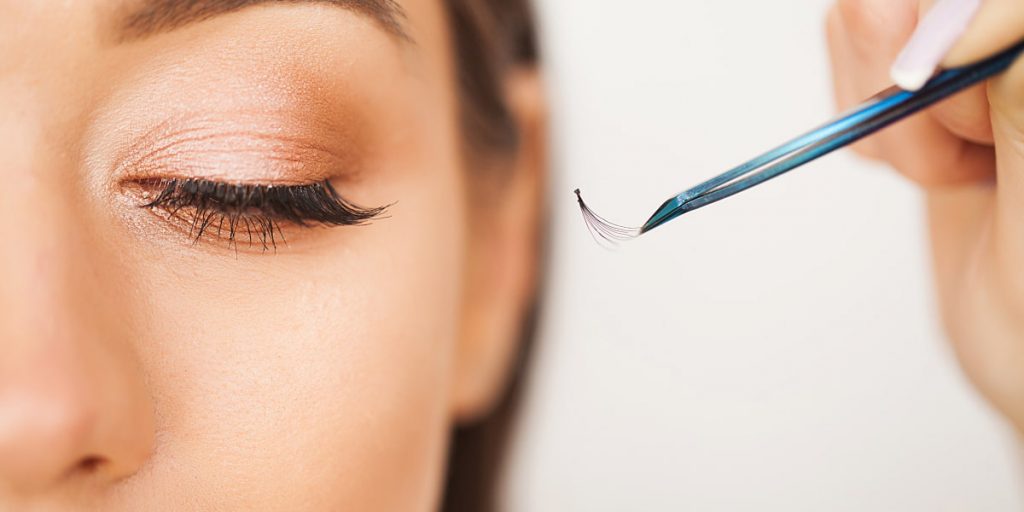 process of removing lash extensions