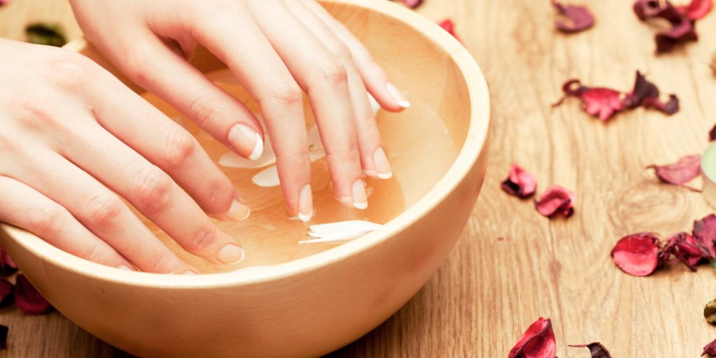 Take salt baths 1024x512 - How To Strengthen Fingernails? 10 Solutions To Make Nails Stronger