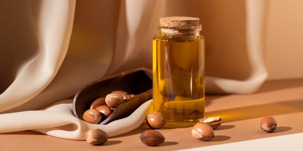 argan oil in vial