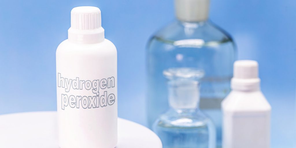 bottle of hydrogen peroxide