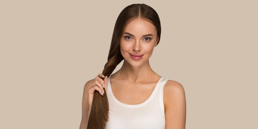 woman with long hair