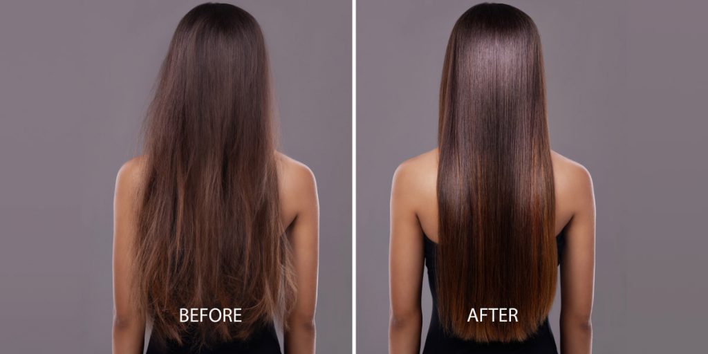 panthenol for hair before after