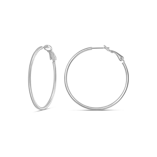 16 Amazon Collection 925 Sterling Silver Lightweight Paddle Back Hoop Earrings min - 10 Best Cheap And Trendy Jewelry For Women In 2023