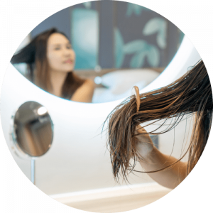 3 Using a Mirror For Cutting Your Hair min 300x300 - How to Cut Your Hair at Home? Comprehensive Guide